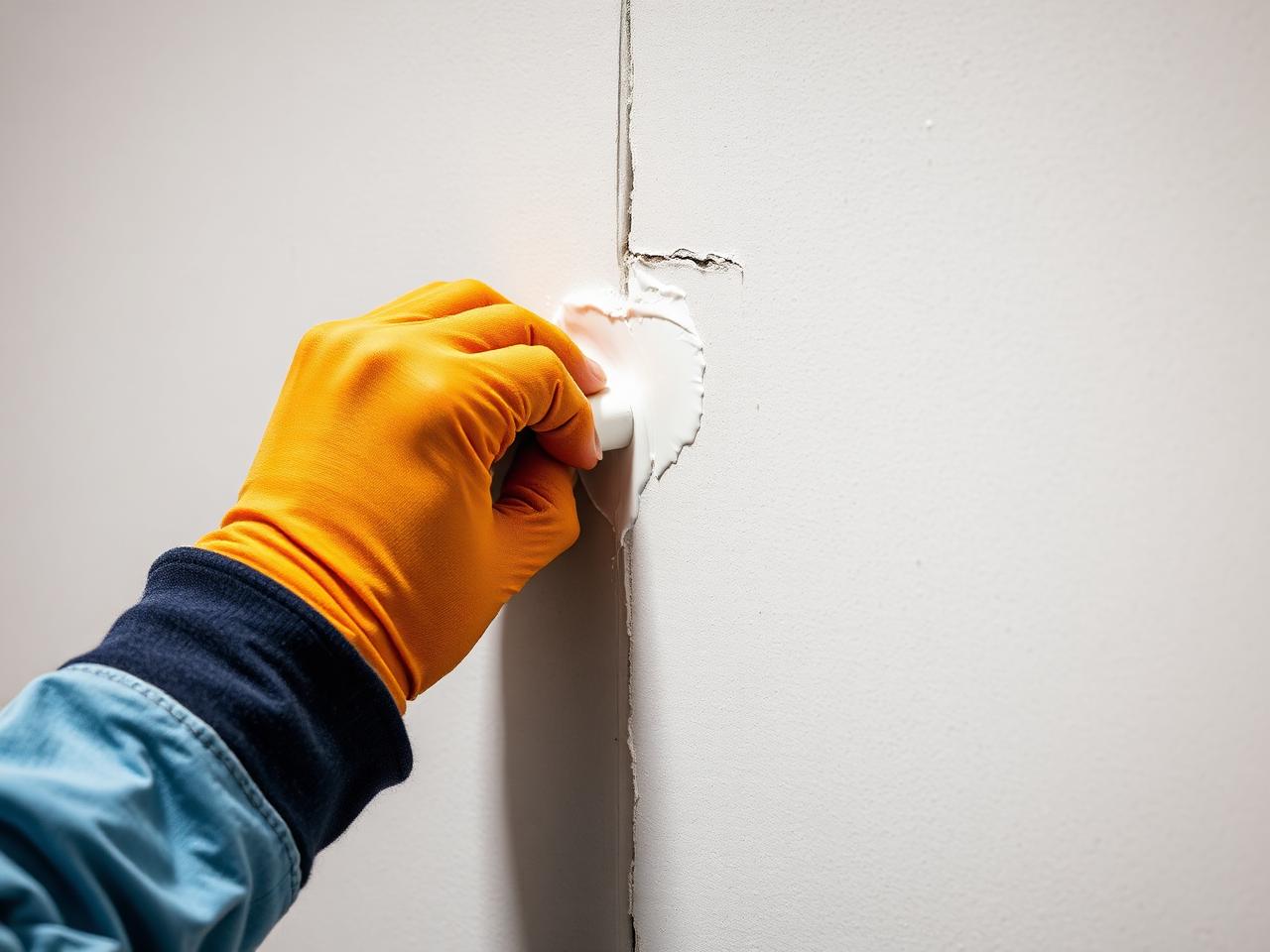 Application d'enduit sur mur